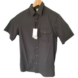 Solaris Gray Vented Fishing Shirt Mens Small Moisture Wicking Quick Dry NEW